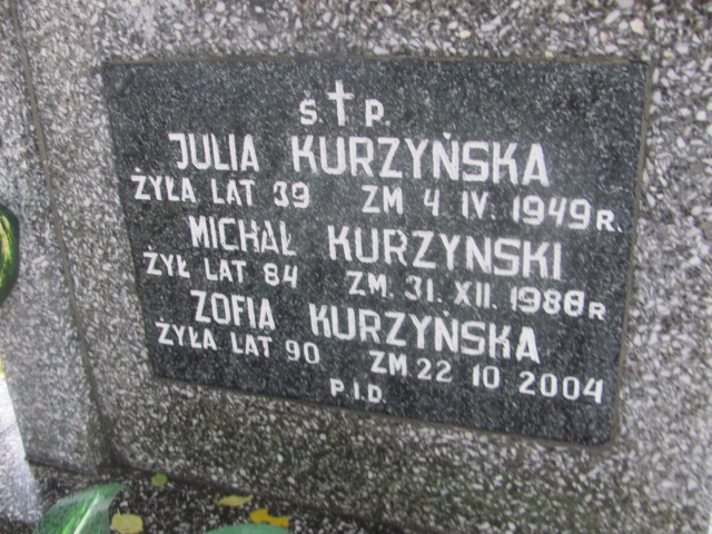 Michał Kurzyński  Biłgoraj - Grobonet - Wyszukiwarka osób pochowanych