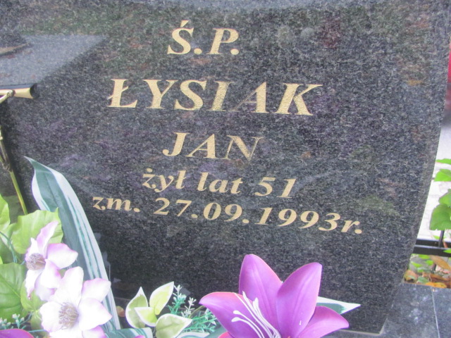 Jan Łysiak  Biłgoraj - Grobonet - Wyszukiwarka osób pochowanych