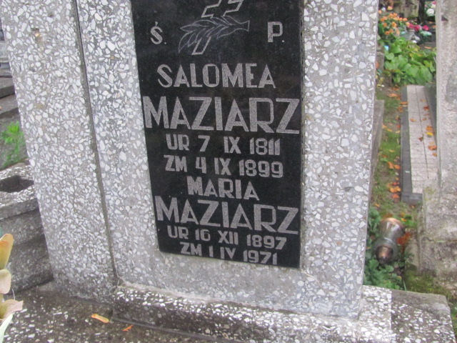 Maria Maziarz  1897 Biłgoraj - Grobonet - Wyszukiwarka osób pochowanych