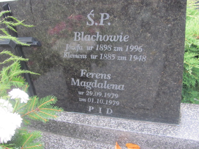 Magdalena Ferens  1979 Biłgoraj - Grobonet - Wyszukiwarka osób pochowanych