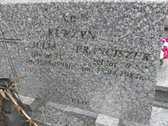 Franciszek Kurzyn  Biłgoraj - Grobonet - Wyszukiwarka osób pochowanych