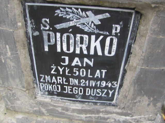 Jan Piórko  Biłgoraj - Grobonet - Wyszukiwarka osób pochowanych