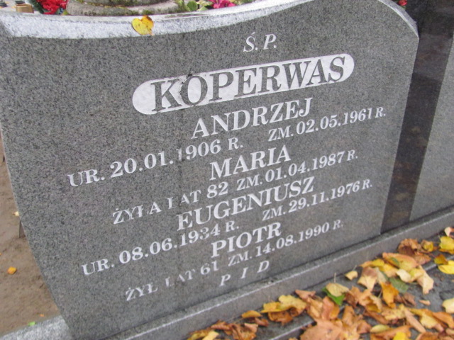 Maria Koperwas  Biłgoraj - Grobonet - Wyszukiwarka osób pochowanych
