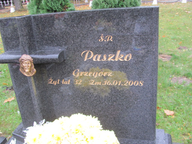 Grzegorz Paszko 1975 Biłgoraj - Grobonet - Wyszukiwarka osób pochowanych