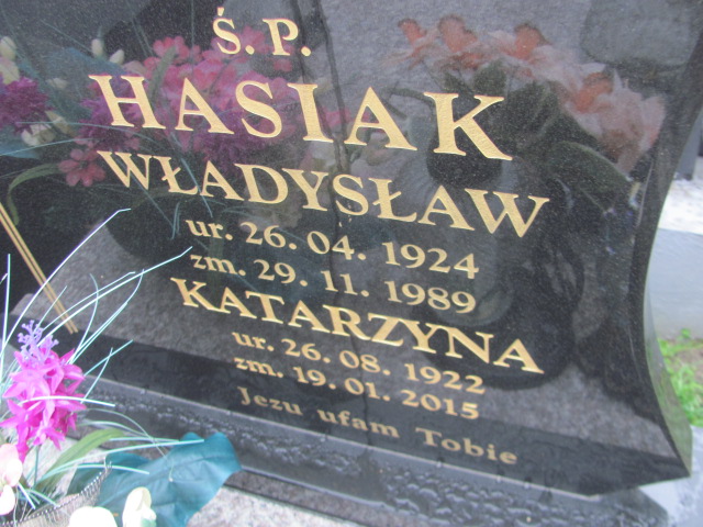 Katarzyna Hasiak 1922 Biłgoraj - Grobonet - Wyszukiwarka osób pochowanych