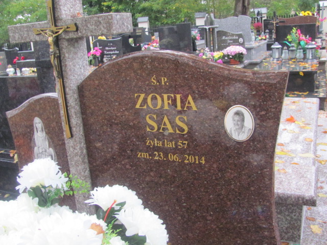 Zofia Sas 1957 Biłgoraj - Grobonet - Wyszukiwarka osób pochowanych